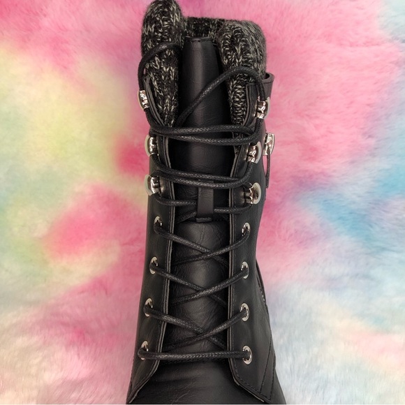 CHILDREN ANKLE BOOT (POET28K) BLACK PU - Picture 2 of 11